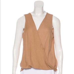 A.L.C. Sleeveless Suplice Neck Top L